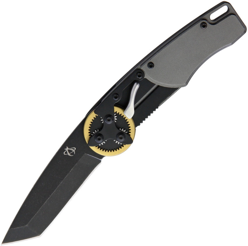 Mantis Gearhead Linerlock Brass Tanto