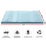 Giselle Bedding Memory Foam Mattress Topper 7-Zone 8cm King