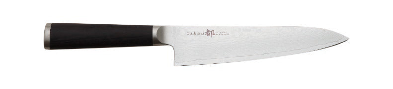 Miyako Shikisai Japanese Chef knife 180mm traditional damascus  blade