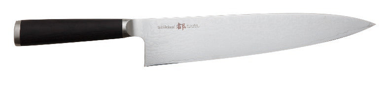 Shikisai Miyako Japanese Chef Knife Traditional Damascus Blade 240 mm | Kitchen Knives | King of Knives Australia