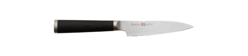 Miyako Shikisai Utility knife traditional damascus  blade 110mm
