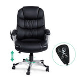 Artiss Massage Office Chair 8 Point PU Leather Black