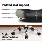 Artiss Mesh Office Chair Mid Back Black