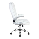 Artiss Executive Office Chair Leather Tilt White