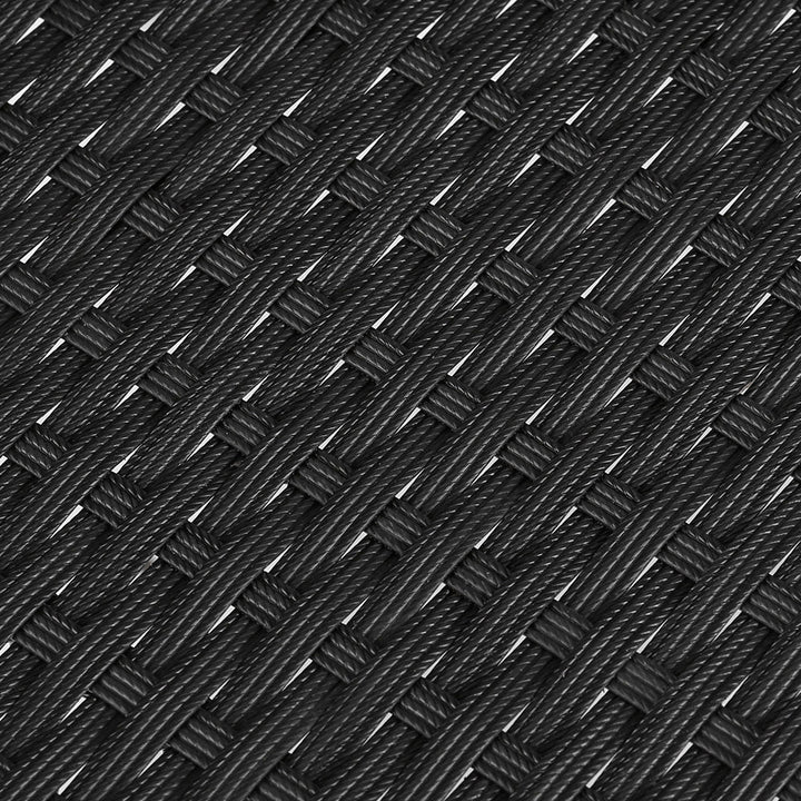 Set of 2 Outdoor Bistro Chairs Patio Furniture Dining Chair Wicker Garden Cushion Gardeon