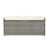 Gardeon Outdoor Storage Bench Box Garden Sheds Tools Patio Wicker Cushion Chair
