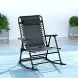 Gardeon Outdoor Rocking Chair Folding Reclining Recliner Patio Furniture Garden