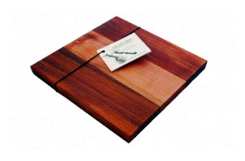 Big Chop  Petit Ami Brunette Square  - Petit Ami Brunette Square  210 x 210 x 20 - Blackwood / Myrtle  - Includes 1 jar 220 gm Nurturing cream to maintain the wood