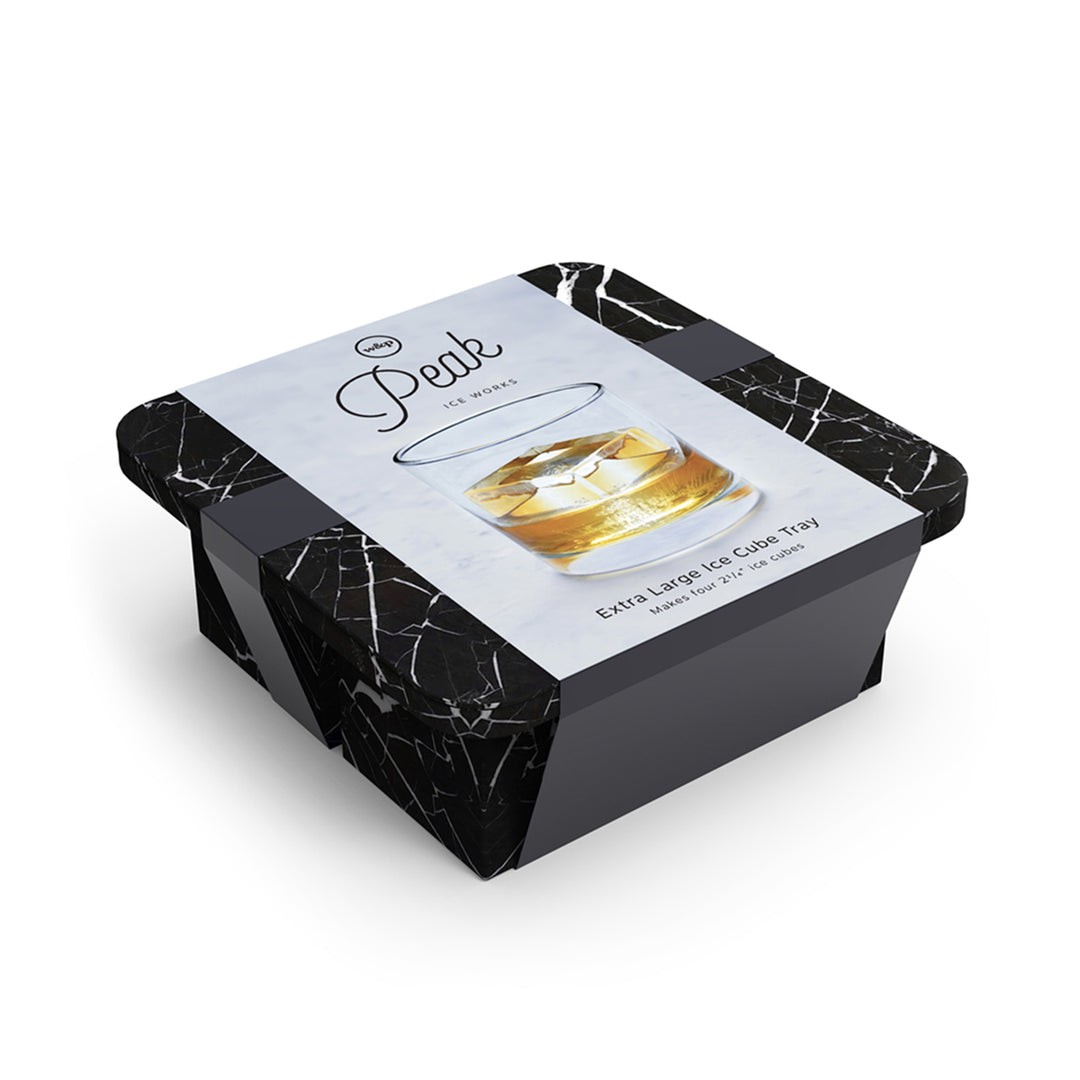 Peak Ice Cube Tray Extra Large Marble - Black