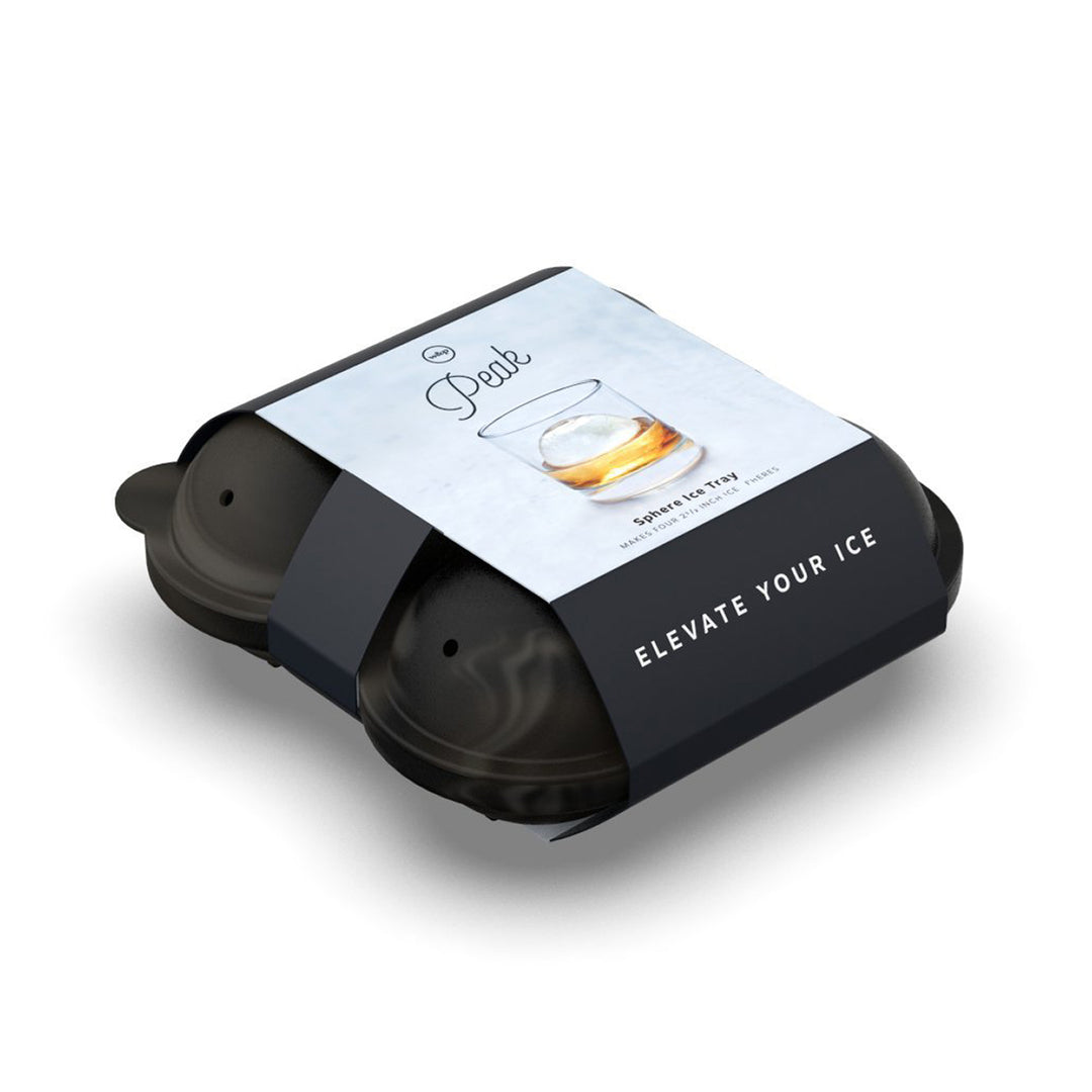 Peak Ice Tray Sphere Marble - Black