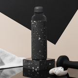 Porter Glass Bottle Terrazzo 591ml - Charcoal | King of Knives Australia