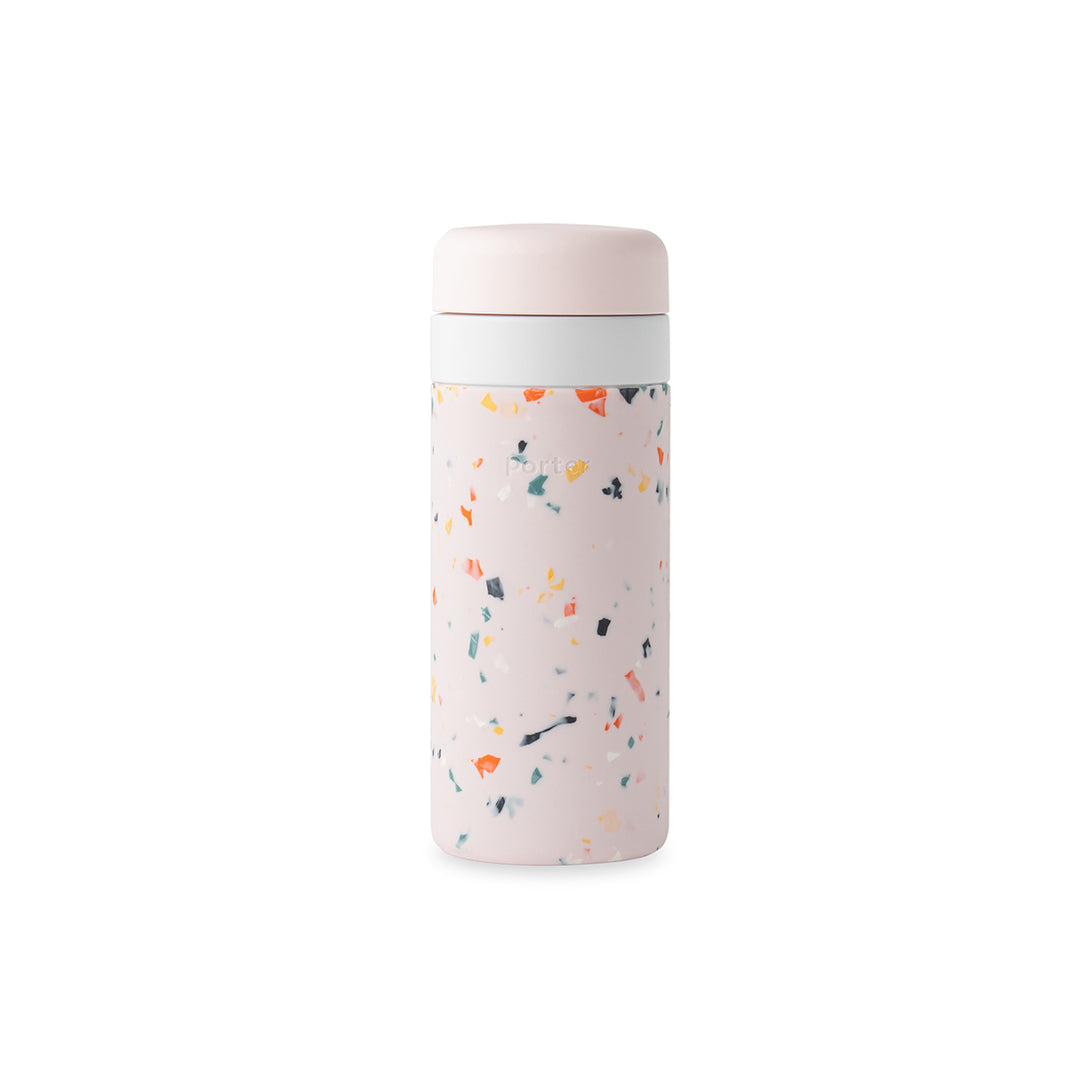 PORTER INSULATED BOTTLE TERRAZZO 475ML - BLUSH | King of Knives Australia
