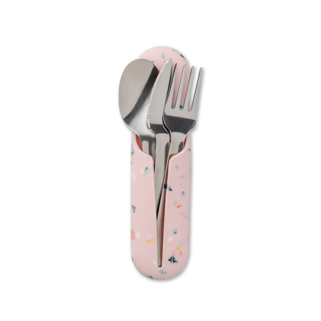 Porter Stainless Steel Utensil Set Terrazzo - Blush