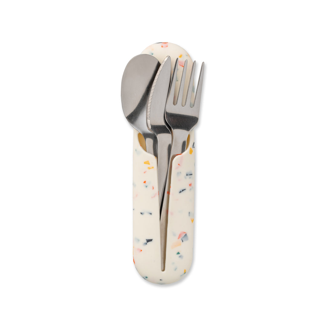 Porter Stainless Steel Utensil Set Terrazzo - Cream