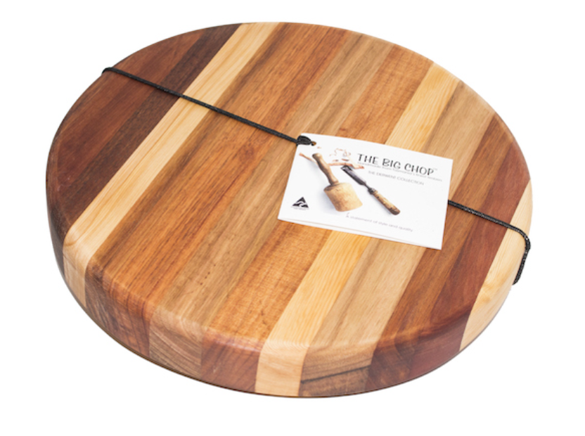 Big Chop DERWENT RIVER COLLECTION Round Board - Round Board 325 X 40 - Myrtle/Blkwd/TO/CTP/Sas - Includes 1 jar 220 gm Nurturing cream to maintain the wood