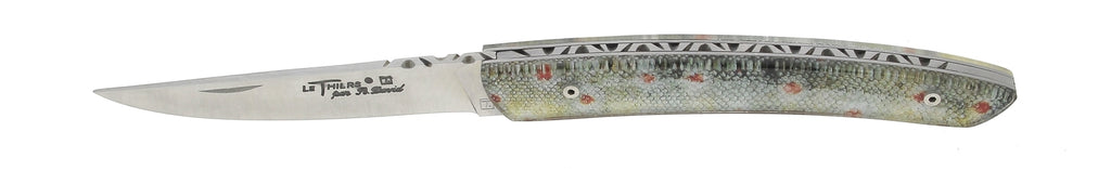 Robert David 12cm handle inlaid image fish scales