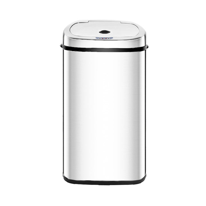 Devanti 50L Motion Sensor Bin Rubbish Automatic Silver