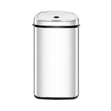 Devanti 50L Motion Sensor Bin Rubbish Automatic Silver