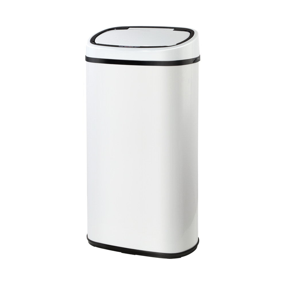Devanti 68L Sensor Bin White