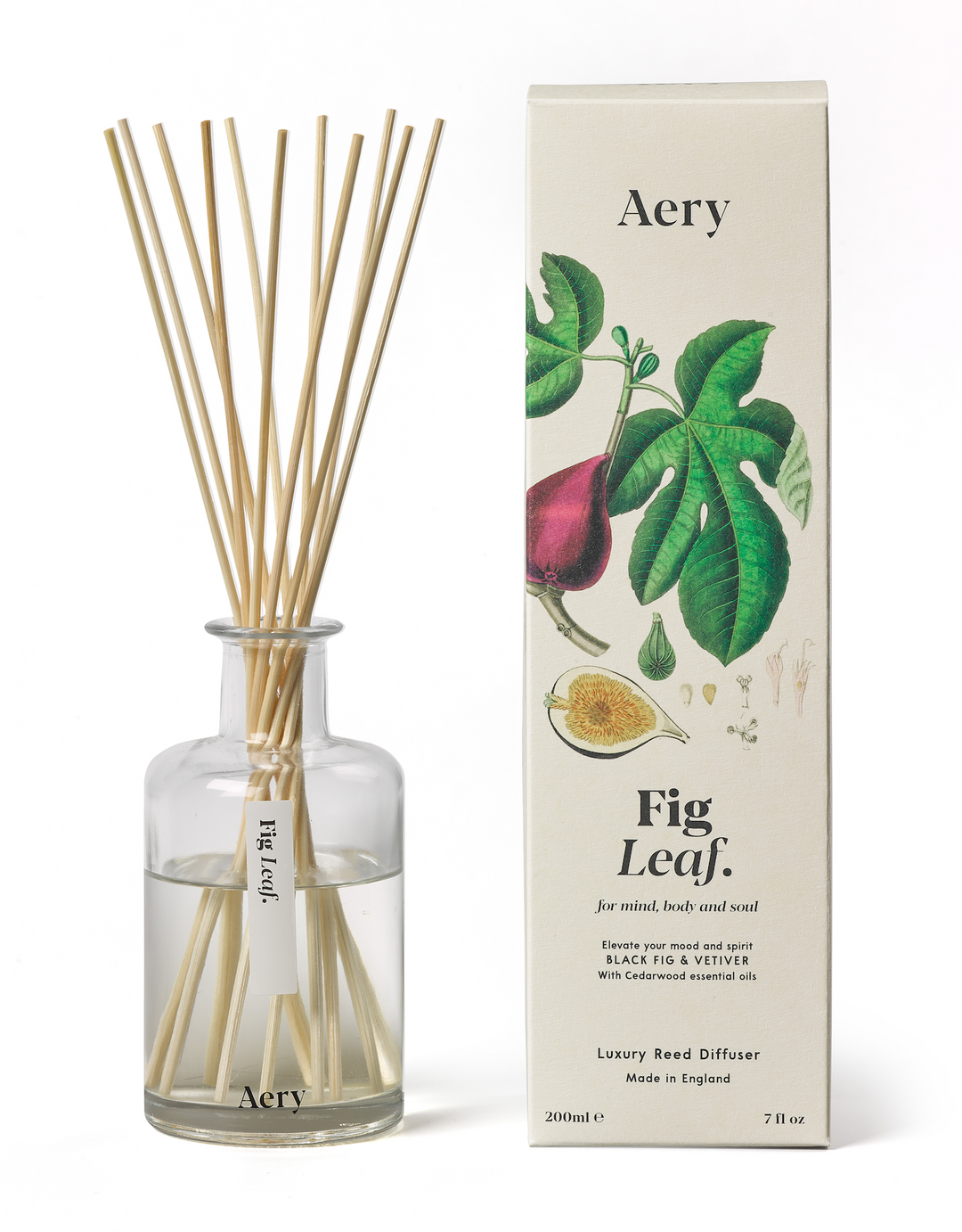 Aery Living Botanical 200ml Reed Diffuser Fig Leaf