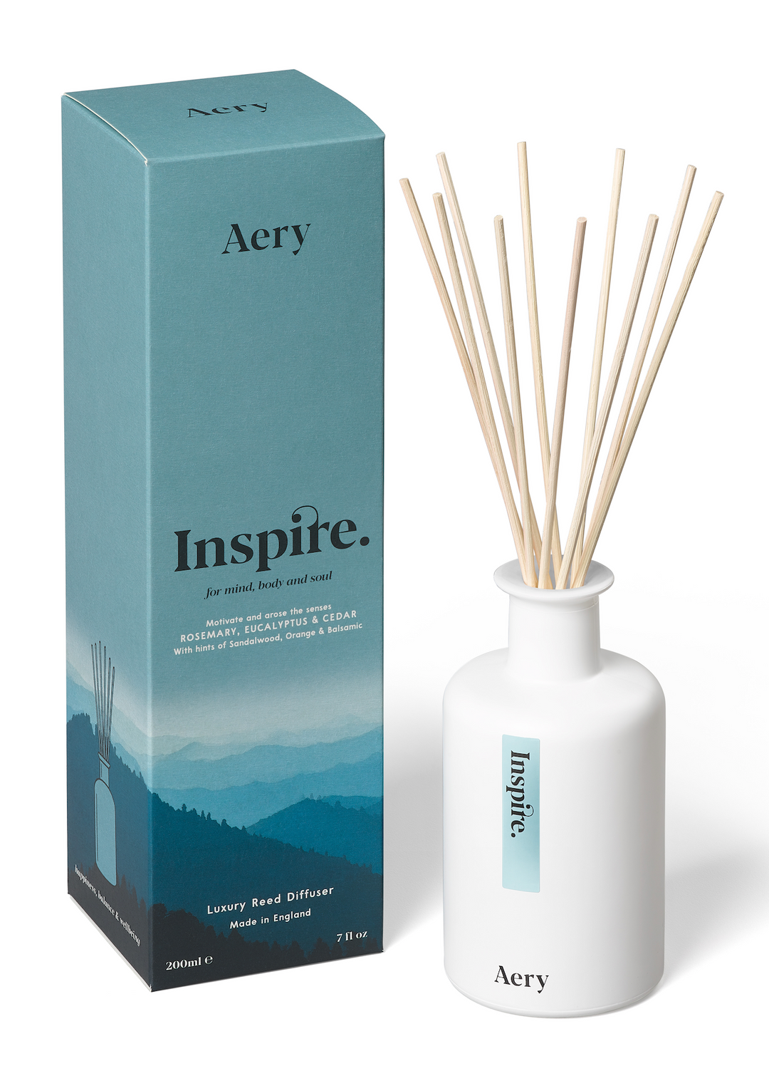 Aery Living Mindful 200ml Reed Diffuser Inspire