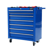 Giantz Tool Chest and Trolley Box Cabinet 7 Drawers Cart Garage Storage Blue