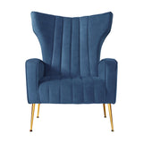 Artiss Armchair Navy Velvet Kate