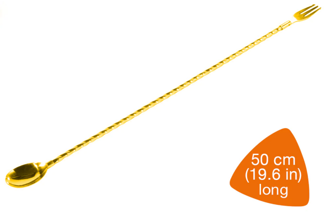 Uber PROTRIDENT XL FORK AND SPOON - GOLD