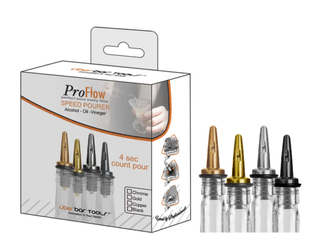 Uber GIFT PACK 4 PROFLOW SPEED POURERS - Chrome