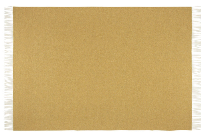 Hampton Throw - Merino Wool Blend - Ochre