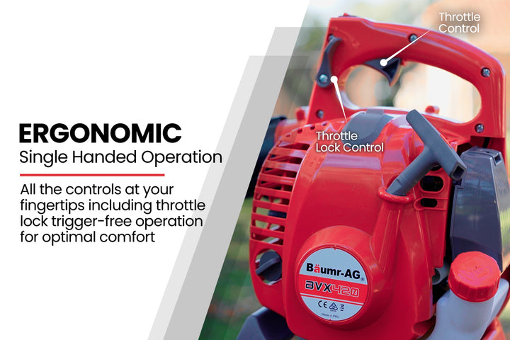 Baumr-AG 25cc 4-Stroke Petrol Leaf Blower & Vacuum for Garden Use | King of Knives e-store