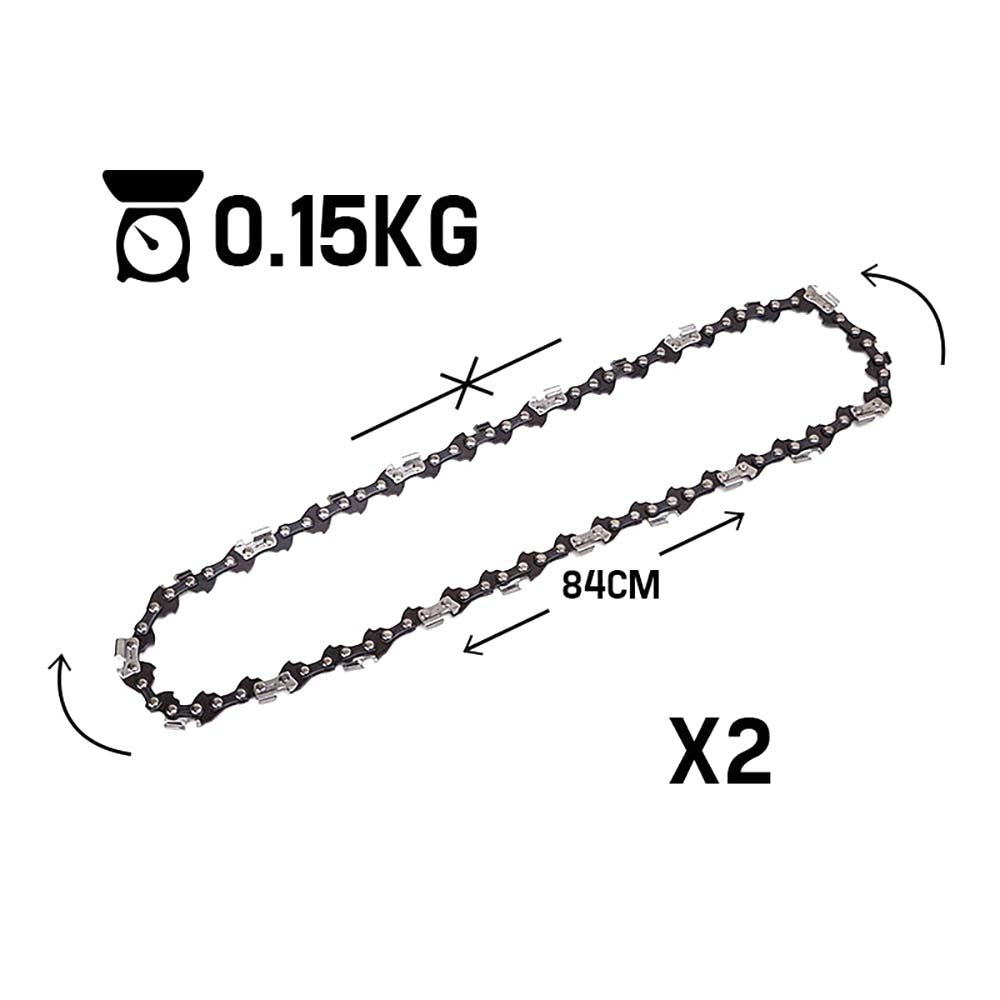 2 x 12" Baumr-AG Chainsaw Chains – Low Kickback, 45DL, 3/8" Pitch | King of Knives e-store