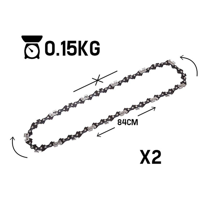 2 x 12" Baumr-AG Chainsaw Chains – Low Kickback, 45DL, 3/8" Pitch | King of Knives e-store