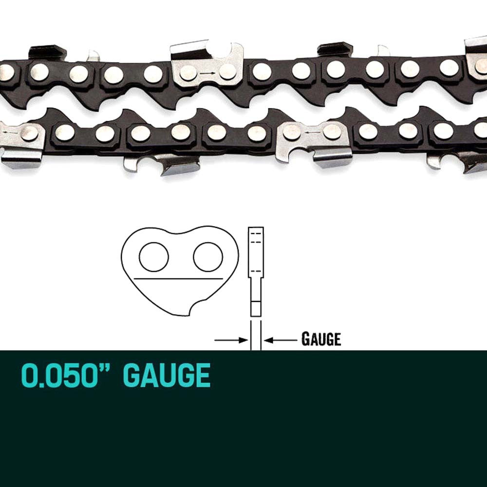 2 x 12" Baumr-AG Chainsaw Chains – Low Kickback, 45DL, 3/8" Pitch | King of Knives e-store