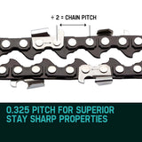 2 X 20 Baumr-AG Chainsaw Chain 20in Bar Replacement Suits 62CC 66CC Saws