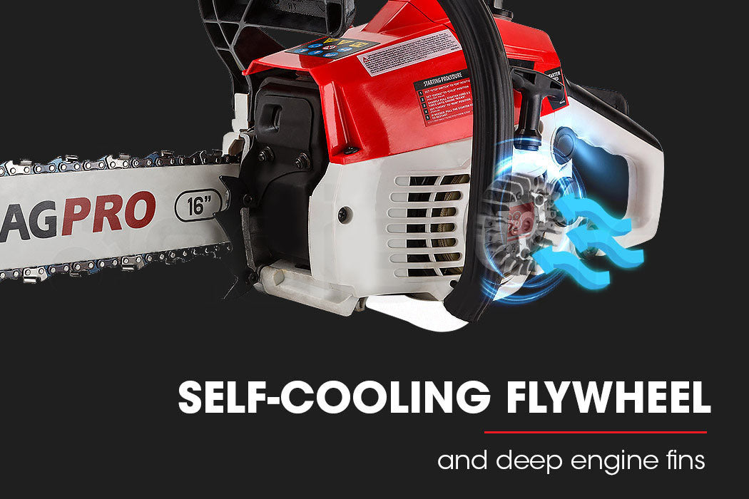 Baumr-AG 38CC 16" Petrol Chainsaw with E-Start & 3.2HP Power | King of Knives e-store