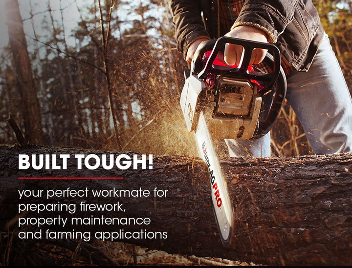 Baumr-AG 38CC 16" Petrol Chainsaw with E-Start & 3.2HP Power | King of Knives e-store