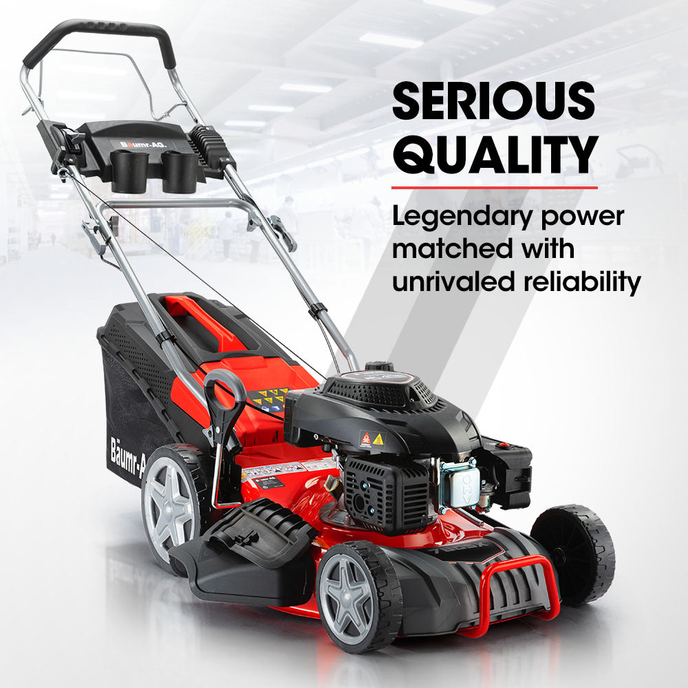 Baumr-AG 18" 220cc Petrol Lawn Mower Self-Propelled 4-Stroke