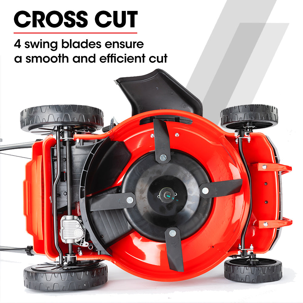 Baumr-AG 18" 220cc Petrol Lawn Mower Self-Propelled 4-Stroke