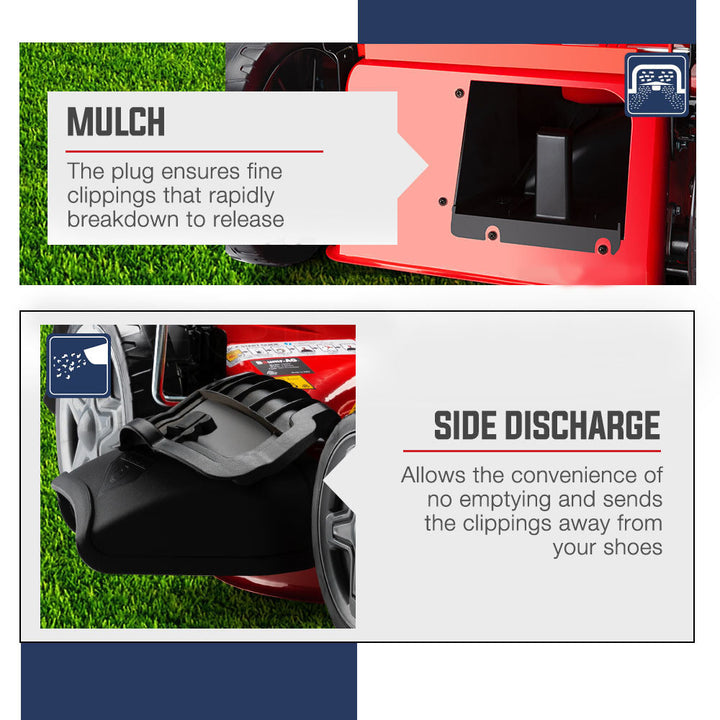 Baumr-AG 18" 220cc Petrol Lawn Mower Self-Propelled 4-Stroke