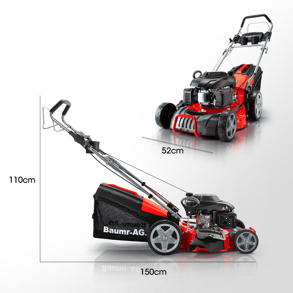 Baumr-AG 18" 220cc Petrol Lawn Mower Self-Propelled 4-Stroke