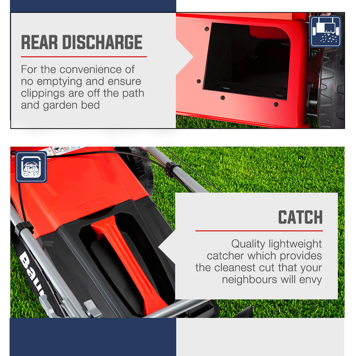 Baumr-AG 18" 220cc Petrol Lawn Mower Self-Propelled 4-Stroke