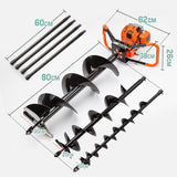 Baumr-AG 88CC Post Hole Digger Petrol Earth Auger BPX-900 | King of Knives e-store
