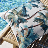 Cushion Cover-With Piping-Palm Trees Natural-45cm x 45cm