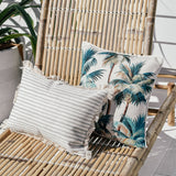 Cushion Cover-With Piping-Palm Trees Natural-45cm x 45cm