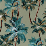 Cushion Cover-With Piping-Palm Trees Sage-35cm x 50cm