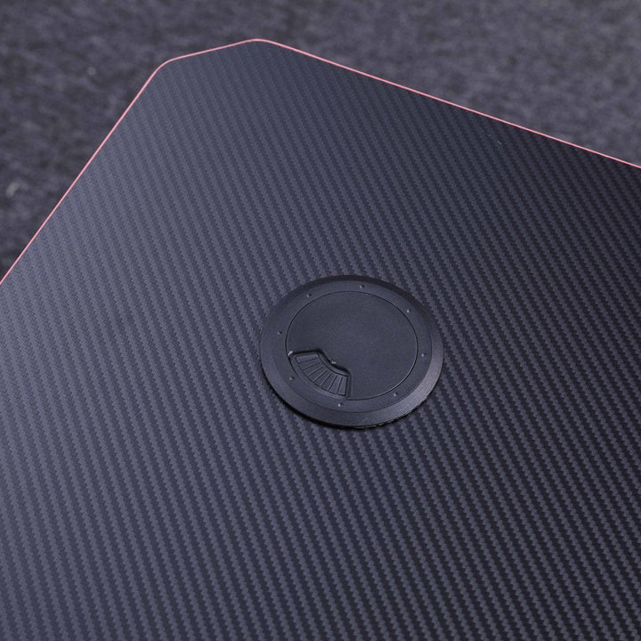 120cm Gaming Desk Black with RGB & K-Shaped Legs for Home Office