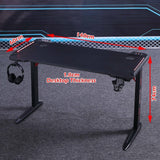 D2105 140cm Gaming Desk Desktop PC Computer Desks Desktop Racing Table Office Laptop Home AU