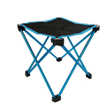 amazingooh Mini Portable Outdoor Folding Stool Camping Fishing Picnic Chair Seat 80kg Blue | King of Knives Australia