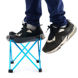 amazingooh Mini Portable Outdoor Folding Stool Camping Fishing Picnic Chair Seat 80kg Blue | King of Knives Australia